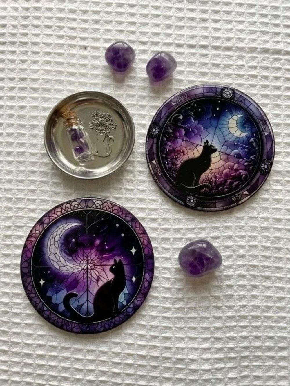 Mystical Cat Coasters